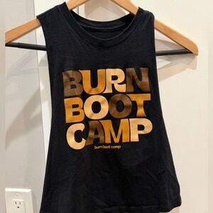 Burn Boot Camp Black and Tan Tank Top